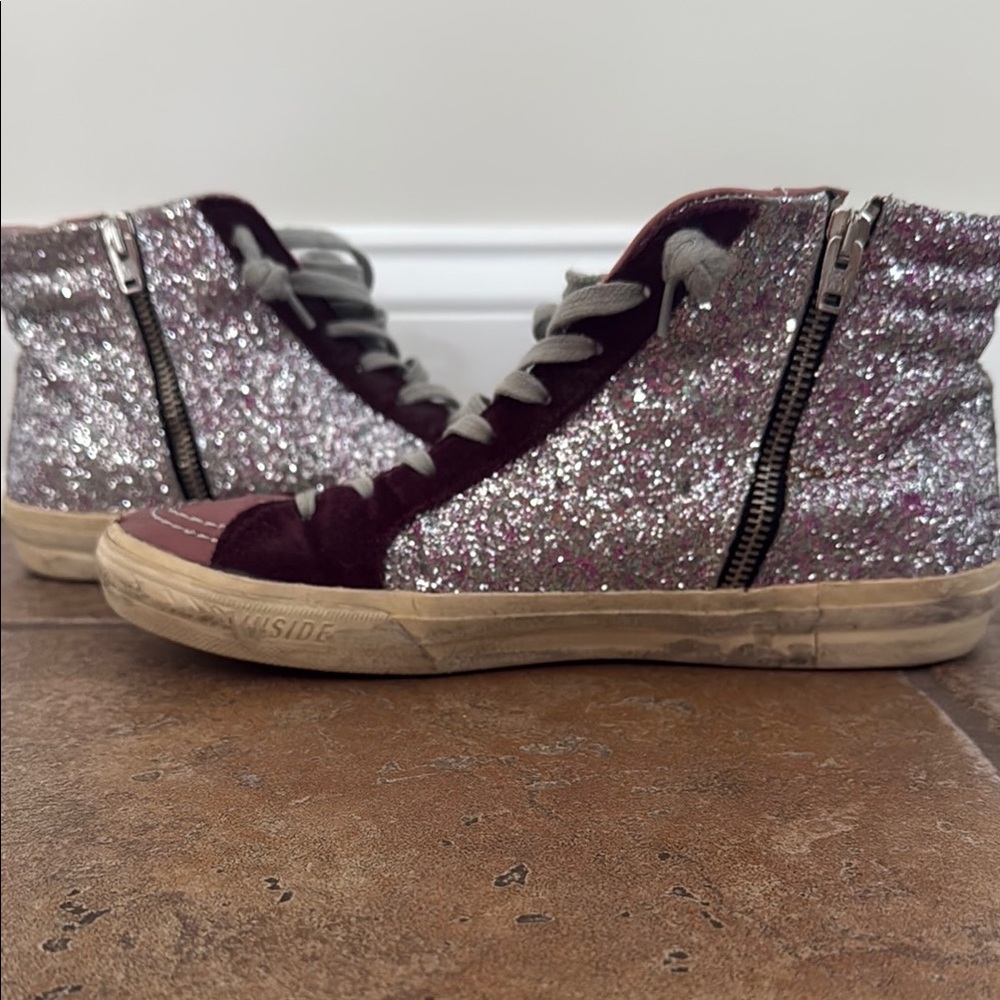 Glittery High-To Sneakers - Picture 5 of 5